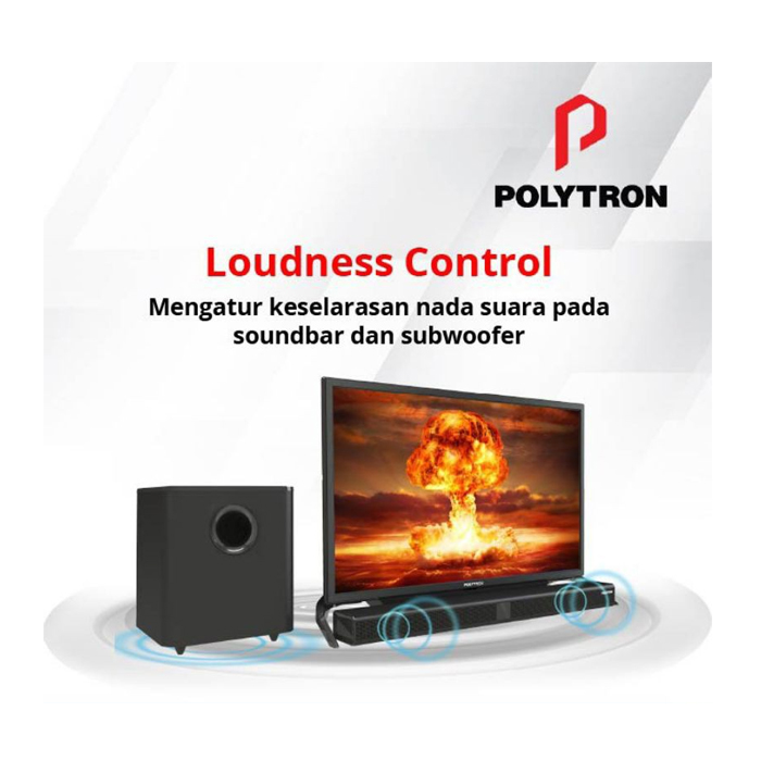Polytron Cinemax Soundbar Frameless LED TV 40" - 40B8951